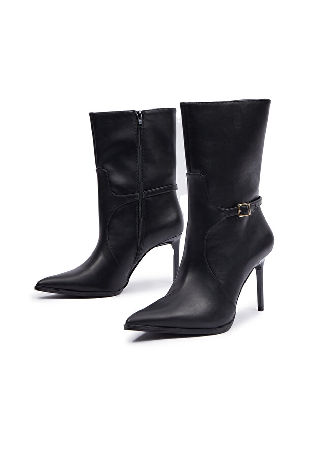 Botine negre cu toc - 3