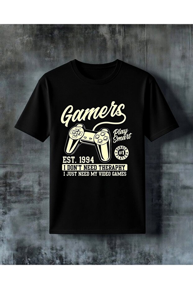 Gamers Game Control Printed Oversize T-Shirt
