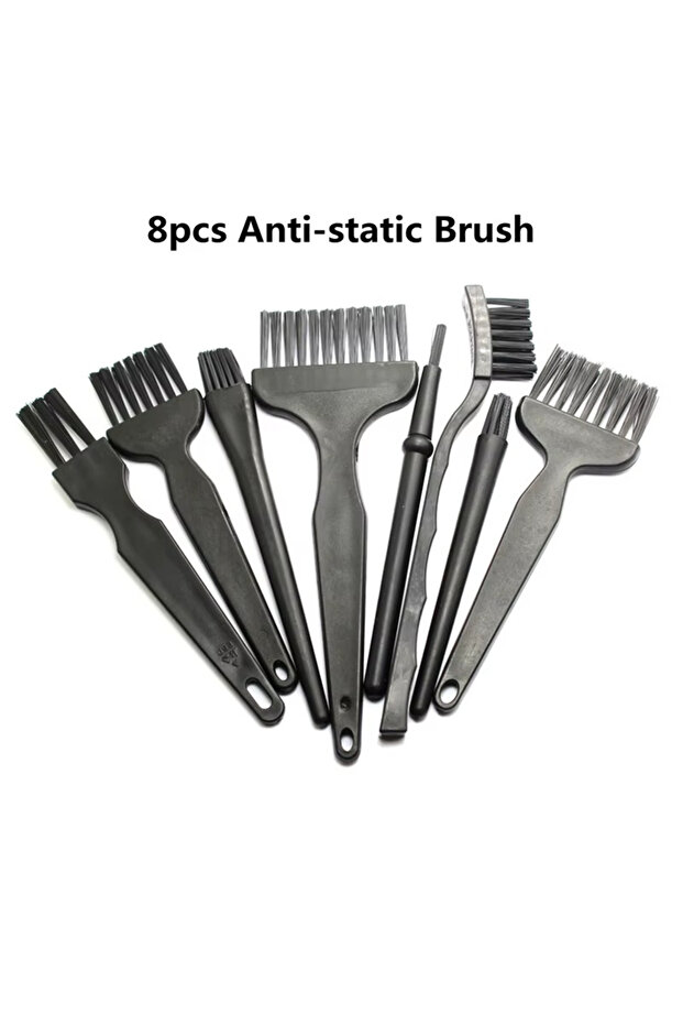 8PCS Anti-Static Brush Esd Safe Nylon Cleaning Brush Set for Mobile Phone Tablet Pcb Bga Repair Clea