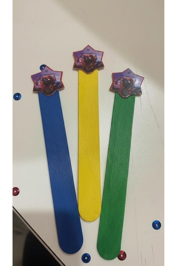 Spider-Man Wooden Bookmark 10 Pieces