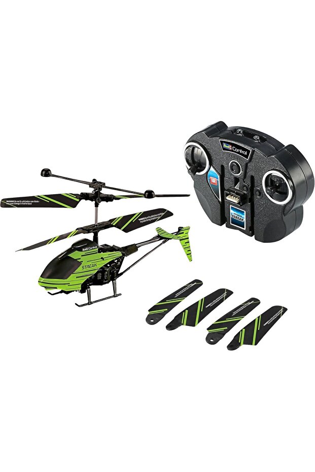 Control Indoor Helicopter Glow Streak I - Glow in The Dark, 2-Channel IR Control