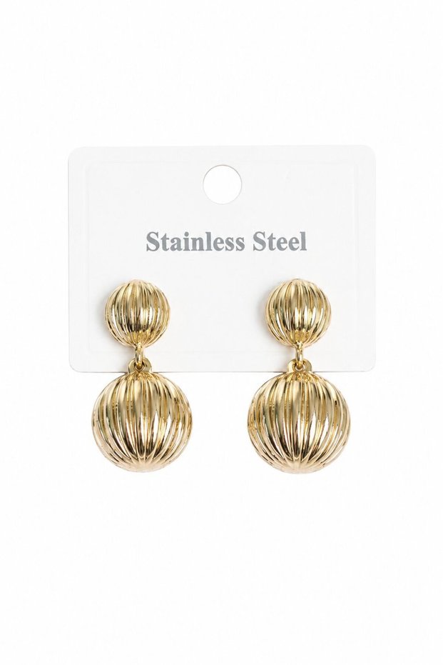 316L Steel Gold Color Vintage Model Women's Earrings