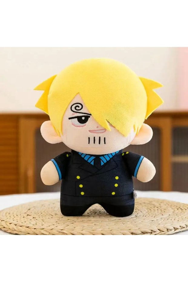 Bandai 23cm C Anime 23cm Plush toys Luffy Zoro Ace Sanji Plush Toy doll Backpack Hangings Kid Christ