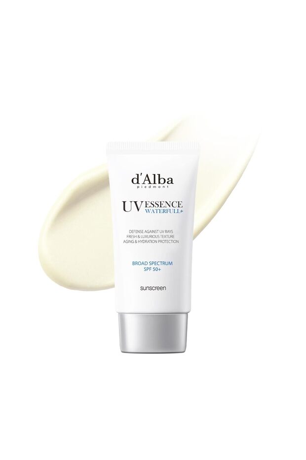 Italian White Truffle Waterfull Sunscreen, Vegan Skincare, Lightweight Sunscreen with BROAD SPECTRUM SPF 50+, Glowy, Safe for all Skin Types, Korean Skin Care (1.69 fl. oz)