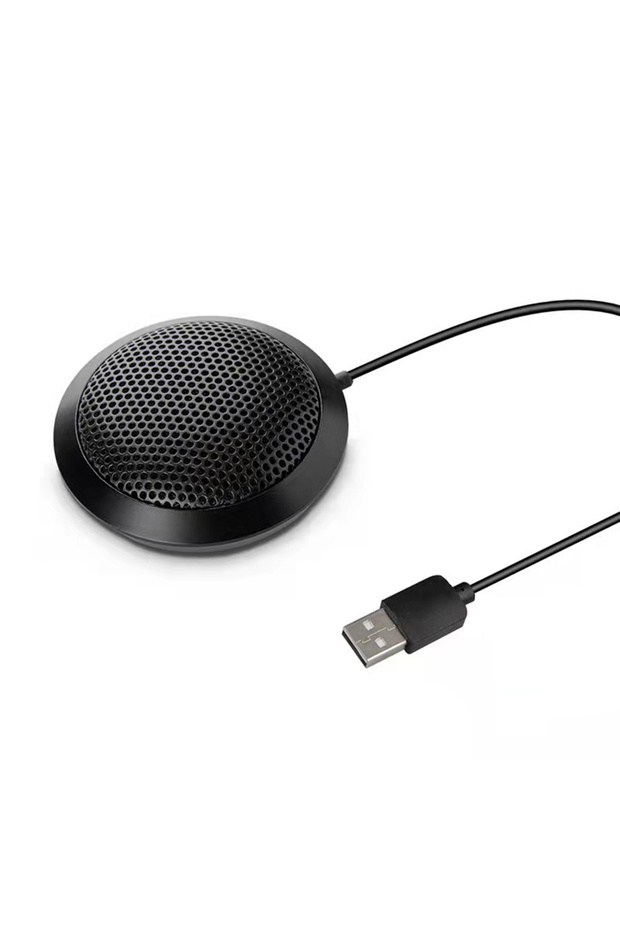 VODOOL USB Desktop Conference Microphone 3.5mm Plug/USB Plug Computer Mic 360° Omnidirectional Speak