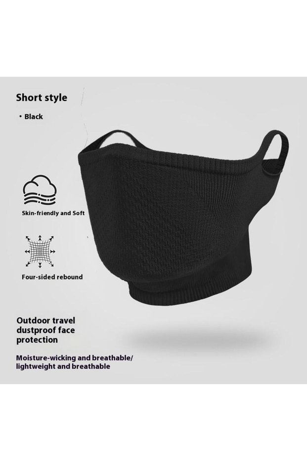 Black1 1Pieces Autumn/Winter Sport Bandana Cycling Bike Hanging Ear Face Cover Reusable Masks Hiking