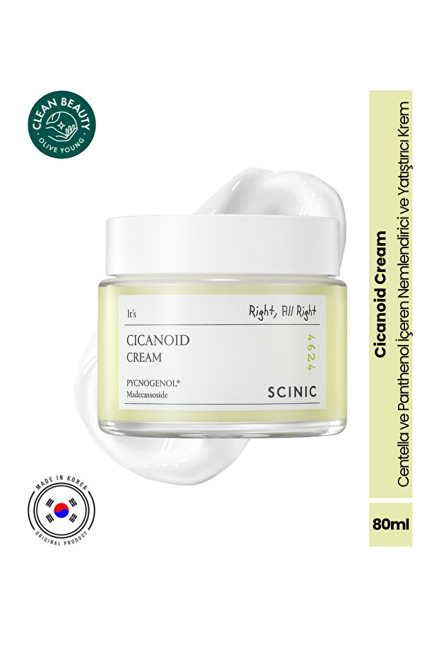Cicanoid Cream Anti-Wrinkle Moisturizing Soothing Cream Centella Panthenol Pycnogenol 80 ml