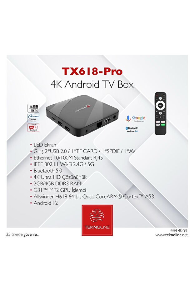 4K Android Tv Box TX618-PRO - Iptv Özellikli