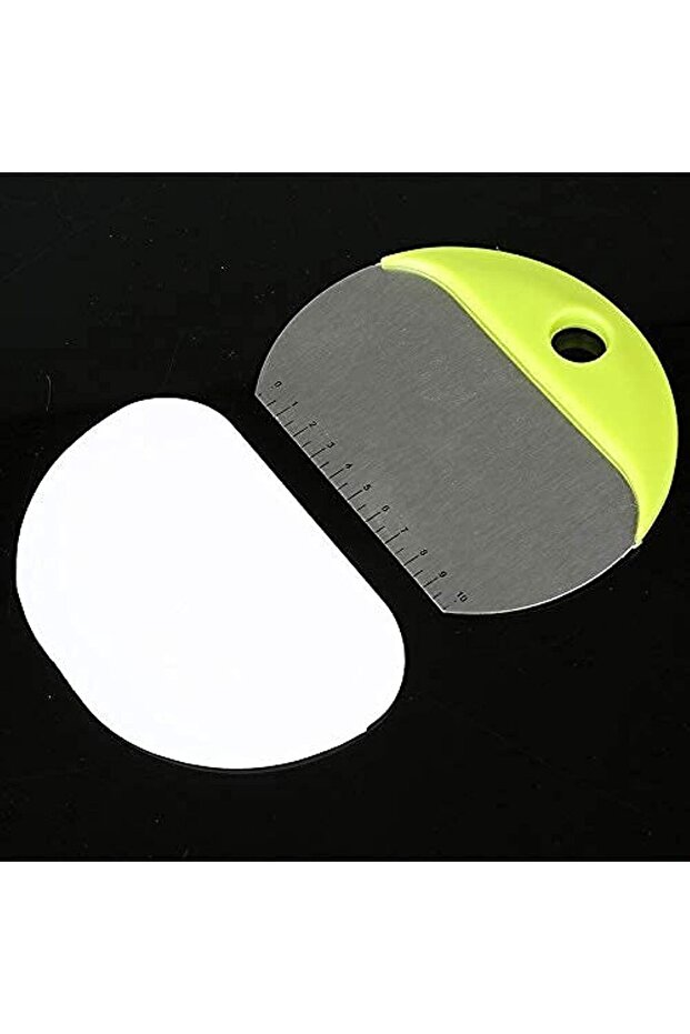 Silk Route 2-in-1 Baking Dough Cutter & Pastry Scraper with Silicone Bowl Scraper