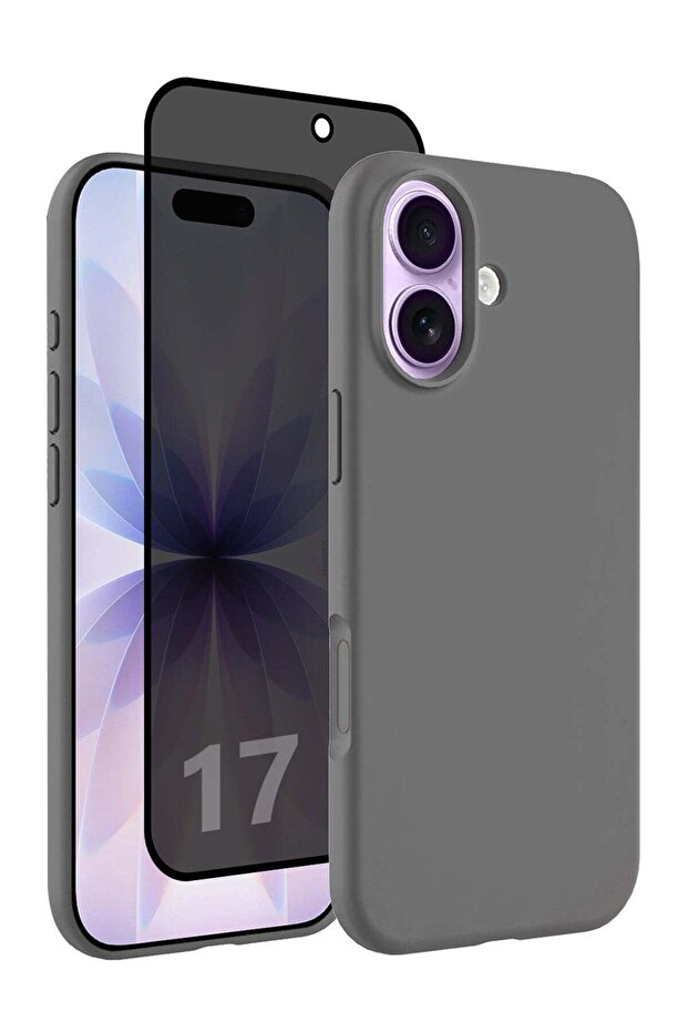 2 Packs Silicone Protective Phone Case for iPhone 17 - Soft Anti-Scratch Microfiber Lining