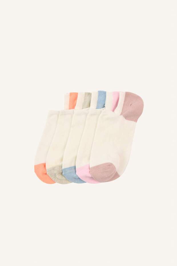 Women's Printed 5-Piece Cotton Sneaker Socks I0790Axns