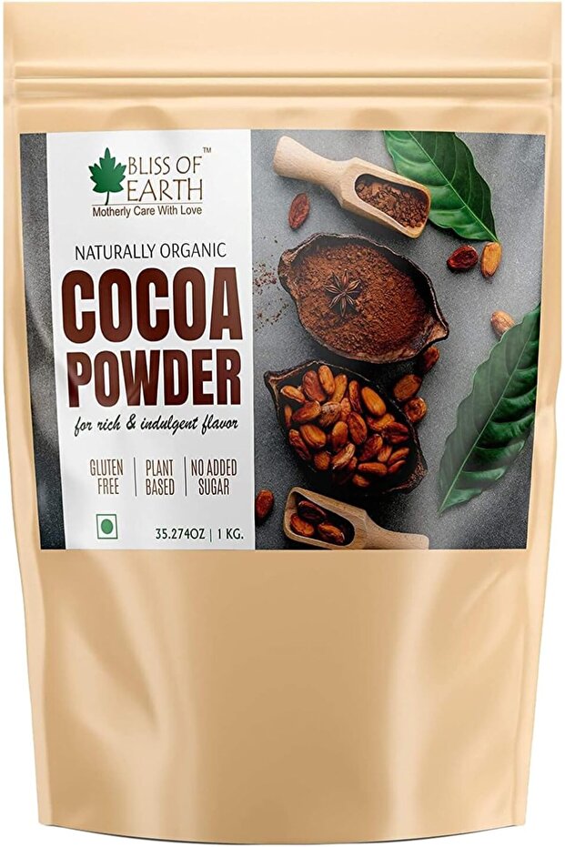 Dark Cocoa Powder, 1kg | Premium Unsweetened Baking Ingredient, Rich Chocolate Flavor
