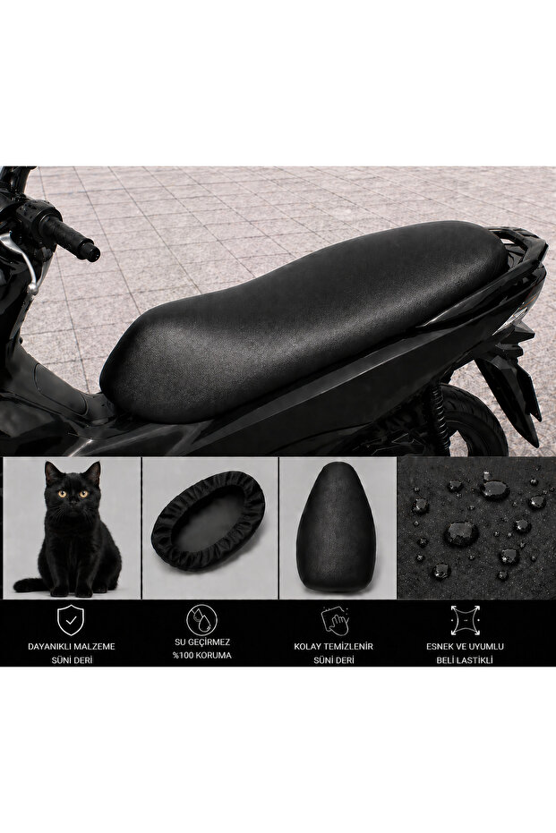 Musatti Dark Pow Pro Motorcycle Saddle Cover Waterproof Saddle Protection