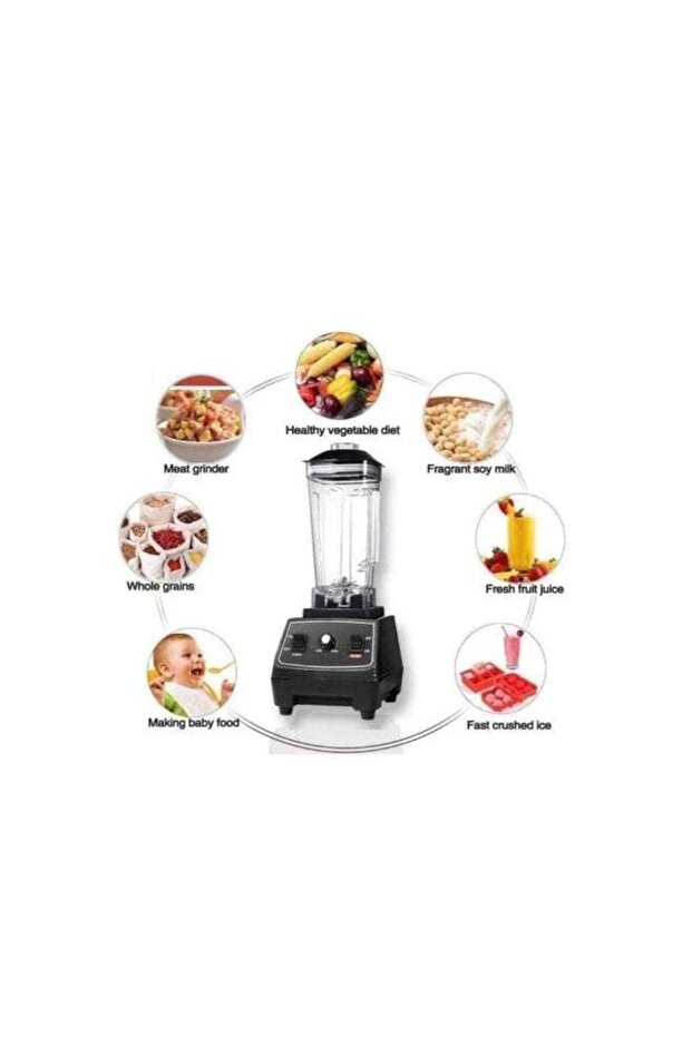 4500w Heavy Duty Commercial Grade Blender With 2 Jars (Sc-1589, Multicolour)