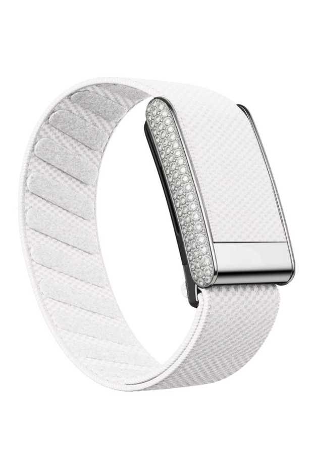 Modified SuperKint Nylon with Synthetic Diamonds Band Compatible with WHOOP 5.0 One & Peak, Replacement Wristbands Straps with Studded with crystal U Shaped Connector