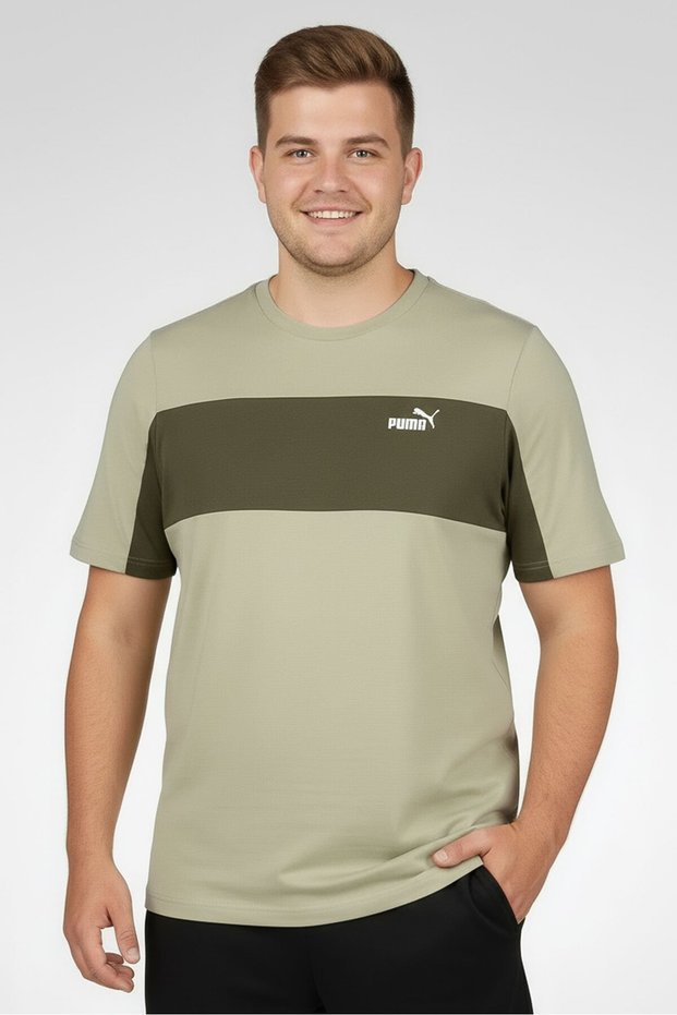 Men Sportswear Fit Short Sleeve Outdoor T-Shirt, Olive