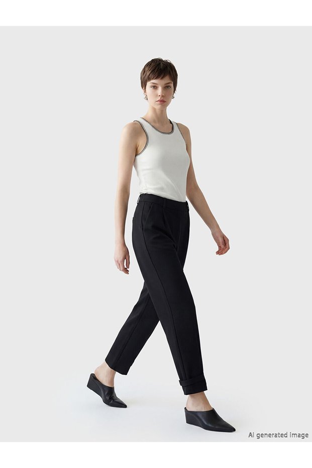Alita city: high-waisted pleated women's trousers - stand out from the crowd