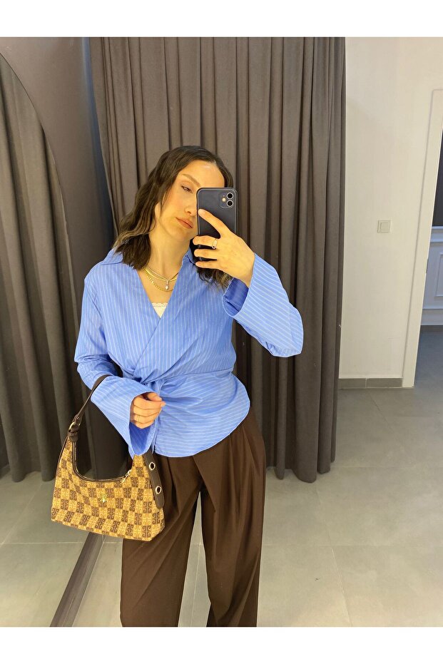 Çizgili Bluz