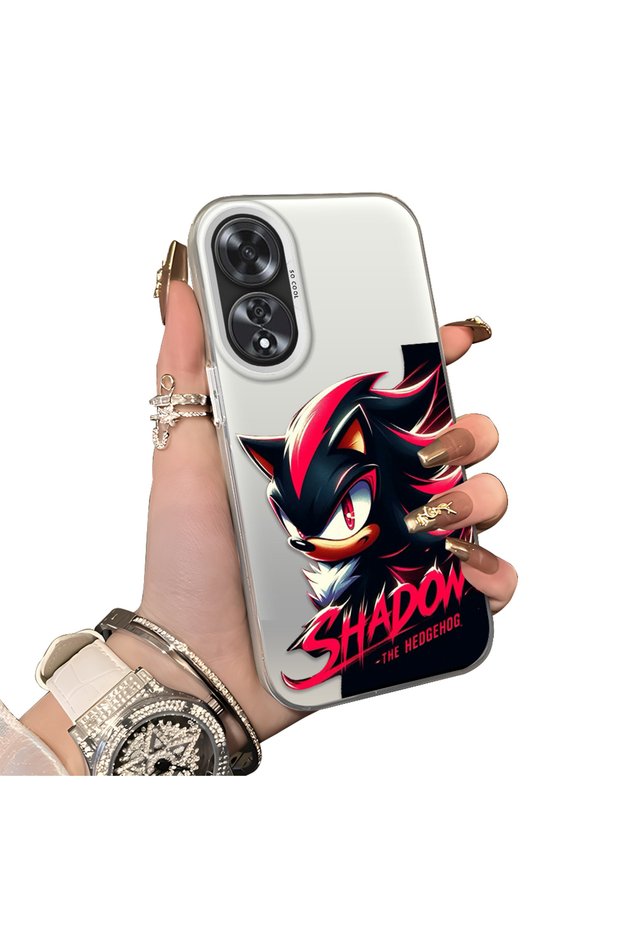 Oppo A60 Compatible Hard Acrylic Back Silicone Edge Lens Protection Case