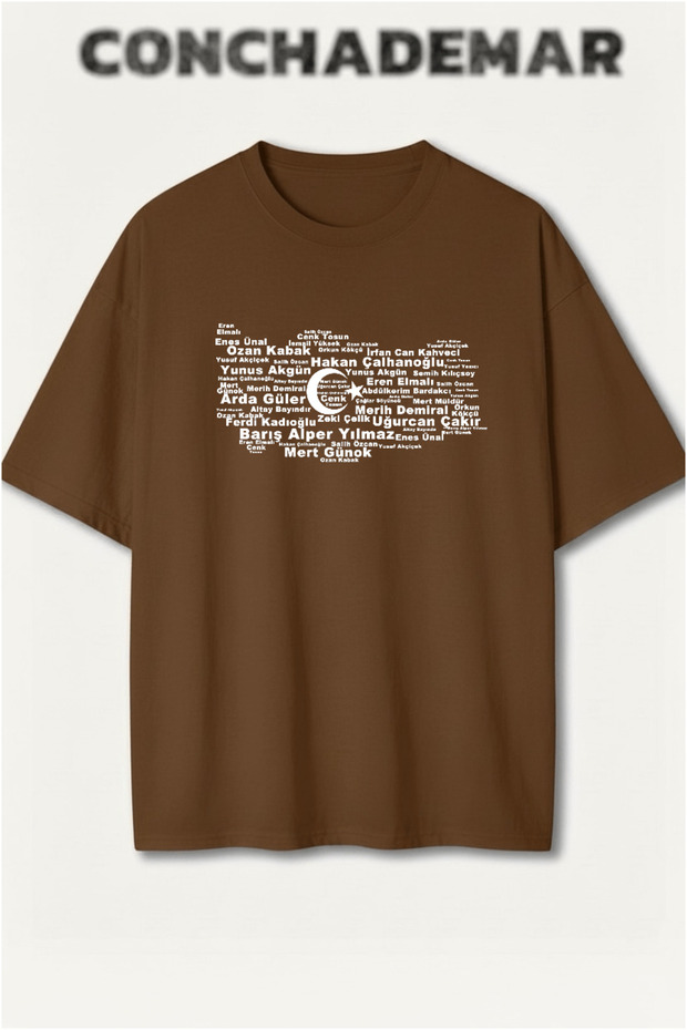 Turkey National Teams Printed Premium Oversize Cotton T-Shirt