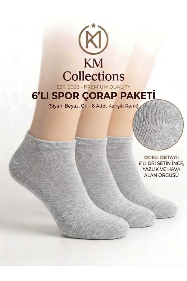 Economical Pack of 6 Men's & Youth Bootie Socks