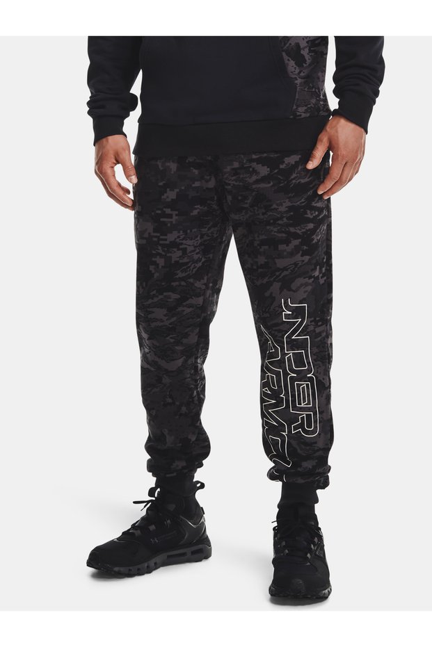 Tepláky RIVAL FLC CAMO SCRIPT JGR-BLK