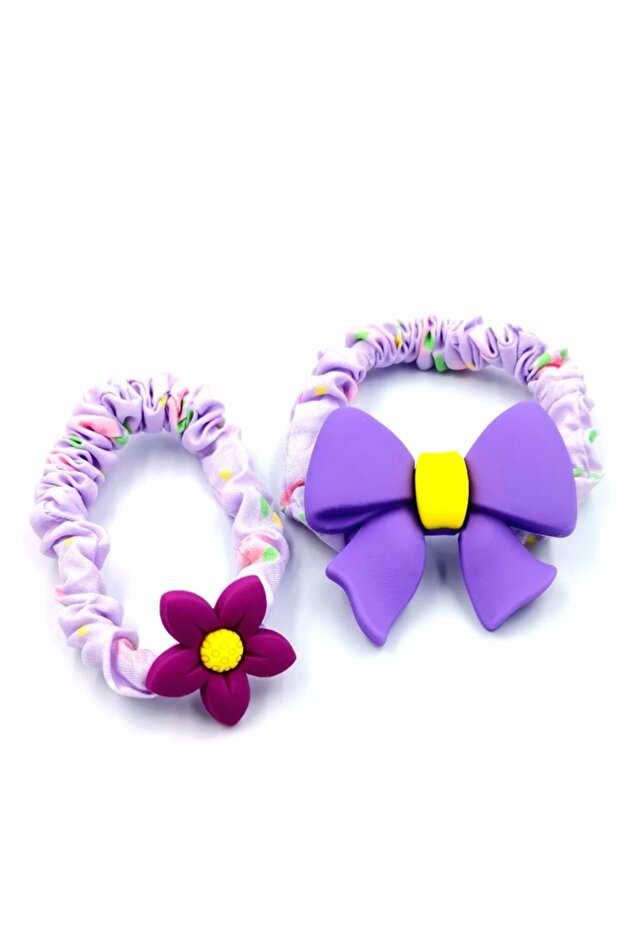 Set of 2 Figured Colorful Luxury Rubber Buckle