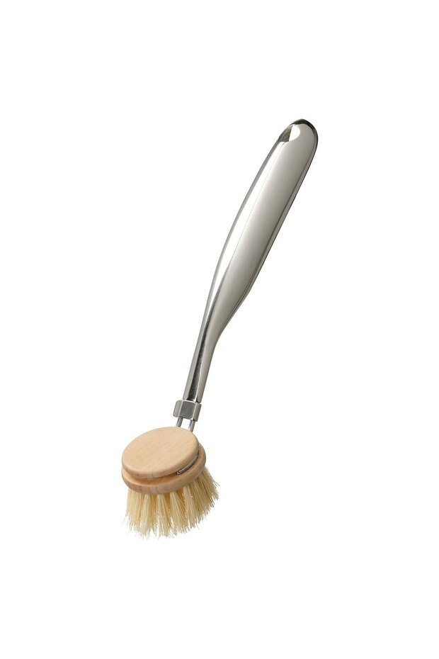 VÄLVÅRDAD Dish-washing brush, stainless steel/beech