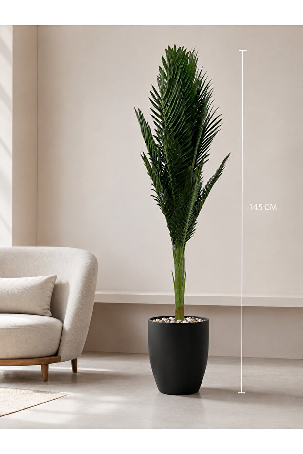 145cm Artificial Palm Tree with Stand - 1