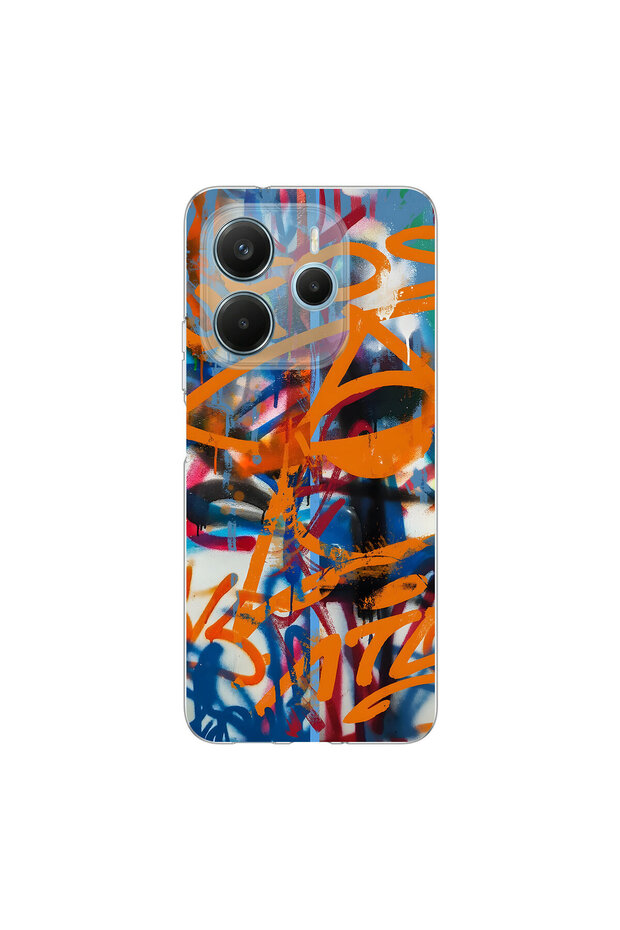 Redmi Note 14 Compatible Graffiti 2 Design Transparent Case