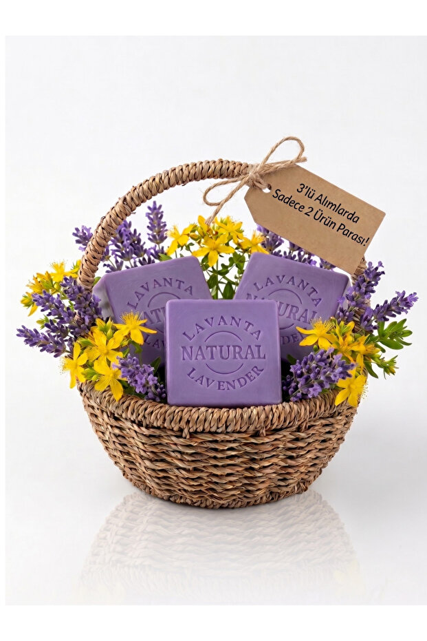 3-Piece Lavender Herbal Soap Set
