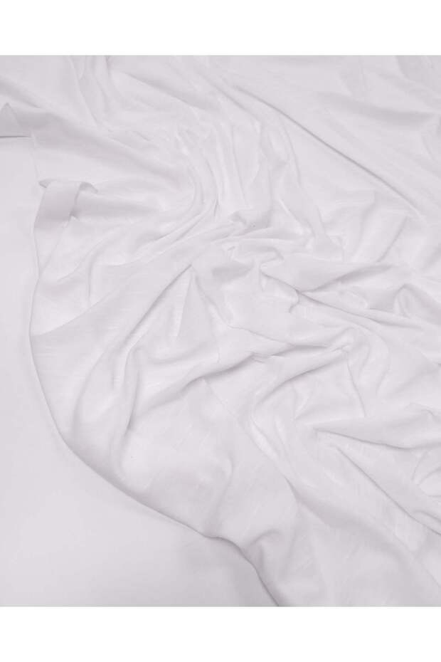 White Flamed Combed Cotton Fabric Thin and Soft T-Shirt Fabric & Pareo Fabric 180X220Cm