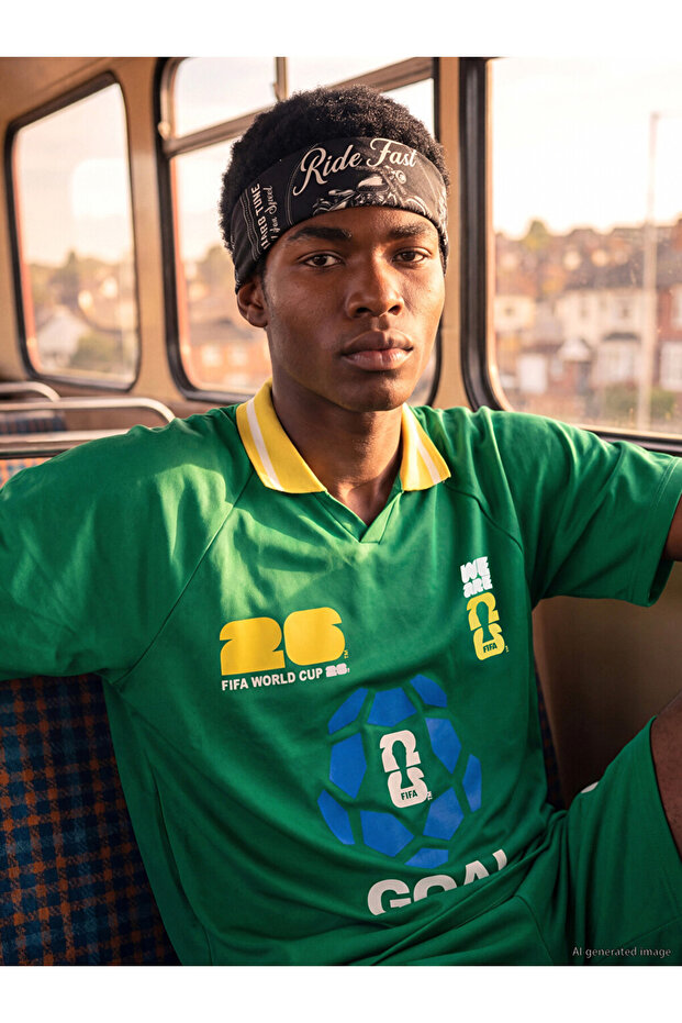 Esvab • Modern & Distinctive Devrik Roba Yaka Fifa 2026 World Cup Printed Men's T-Shirt