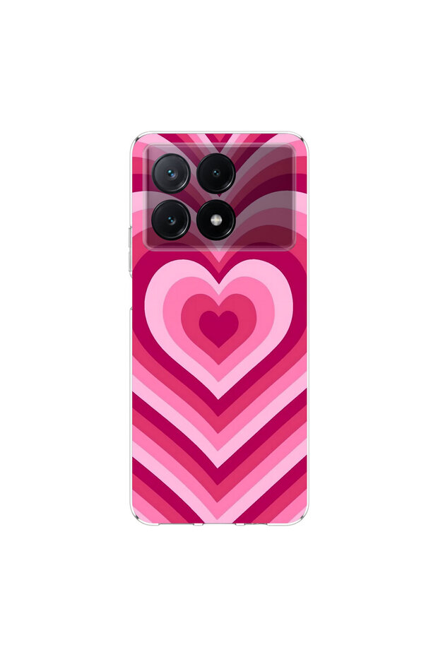 Poco X6 Pro Compatible Heart 1 Design Transparent Case