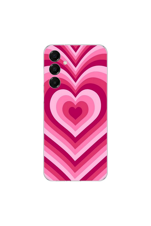 Samsung Galaxy A16 Compatible Heart 1 Design Transparent Case