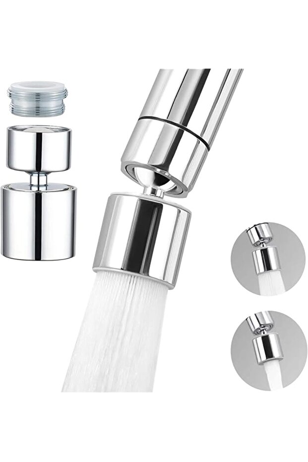 Kitchen Sink Faucet, 360掳 Swivel Kitchen Faucet Aerator, Dual-function Sink Sprayer Attachment