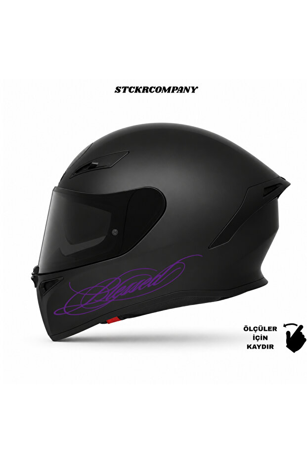 Blessed Text Sticker | Blessed Helmet Sticker | Helmet & Fairing Compatible Premium Sticker | Written Helmet Sticker