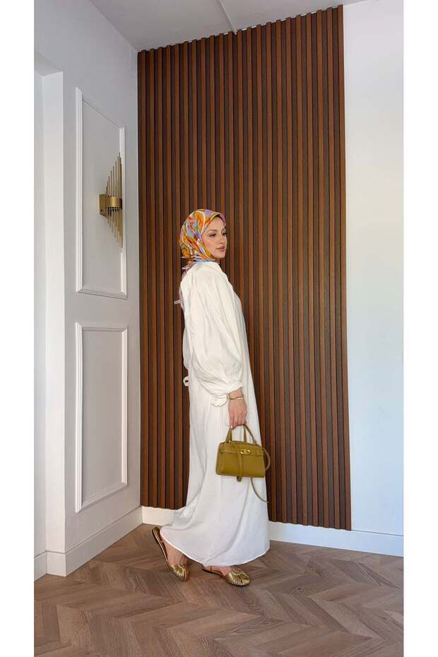 Balloon Sleeve Dress - 6