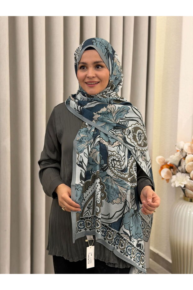Pure Floş Viscoso Shawl 75X200
