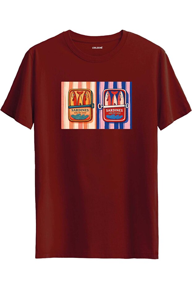 Retro Sardine Can Design T-Shirt