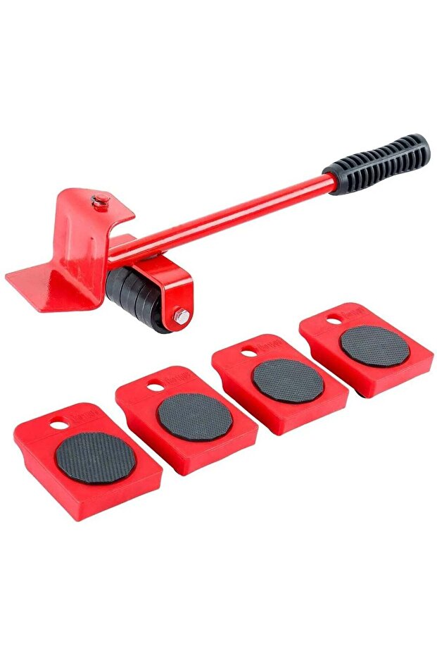 Furniture Lifter Mover Tool Set – 5 Piece Heavy Duty Furniture Moving Kit with Rollers & Pads, Appliance Lifter Slider Set for Home Use