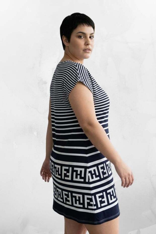 Three Pattern Striped Tunic - 4