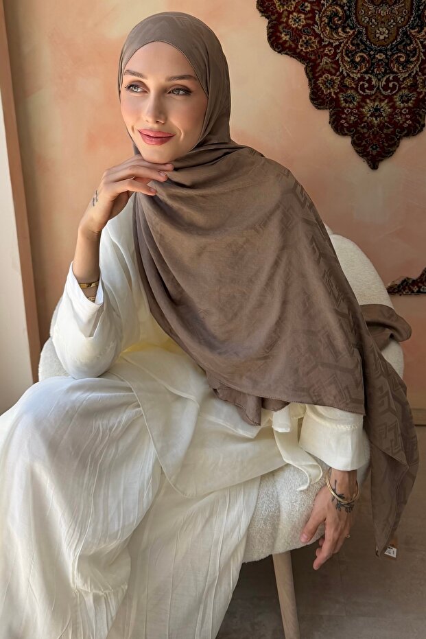 Mink Patterned Cotton Shawl