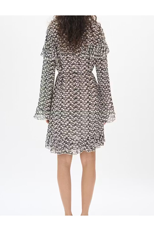 Rochie scurta, Negru/Crem - 2