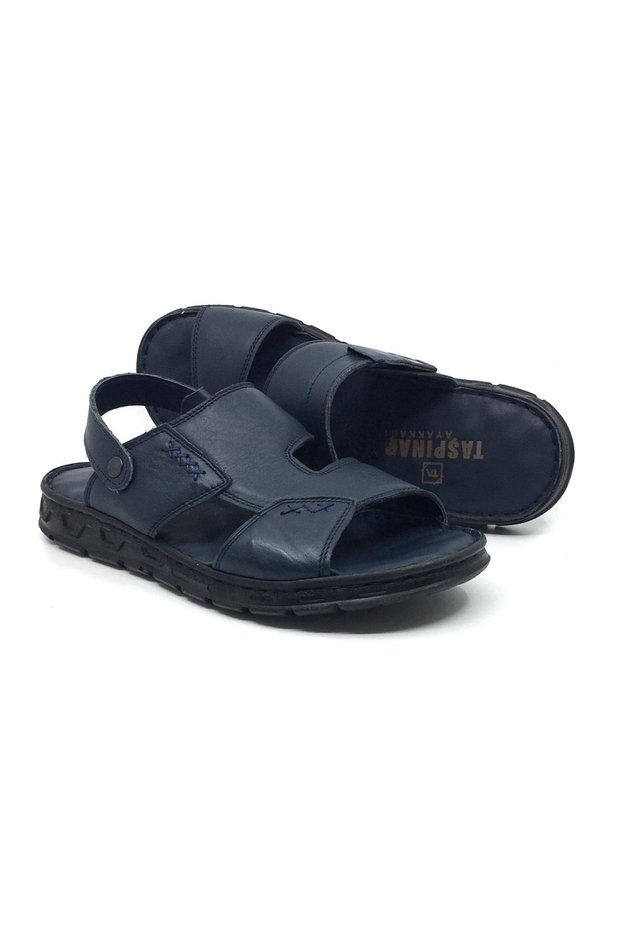 100% Genuine Leather Orthopedic Men's Summer Comfortable Daily Wearable Sandals Slippers 40-46