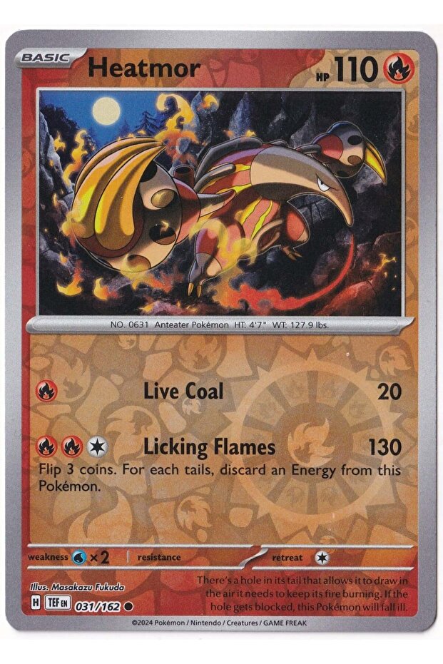 Heatmor [Reverse Holo] 031/162 - Temporal Forces - Card (Mint)