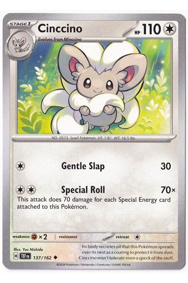 Cinccino 137/162 - Temporal Forces - Kart (Mint)