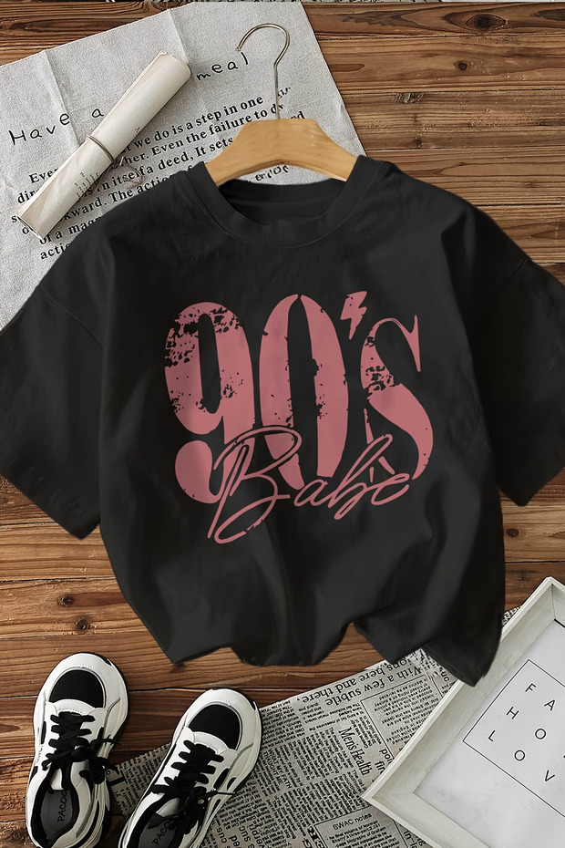 90's Babe Basic T-Shirt 27196 - 1