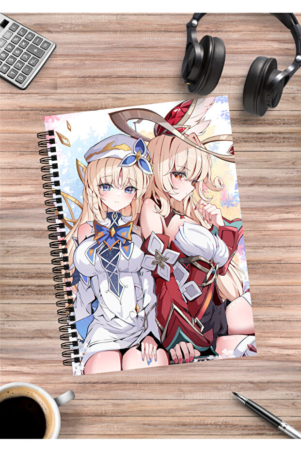 Genshin Impact Anime Spiral Notebook A5 (50 Sheets)