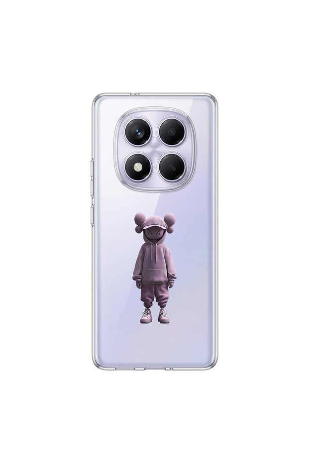 Redmi Note 14 Pro Compatible No Face 4 Design Transparent Case